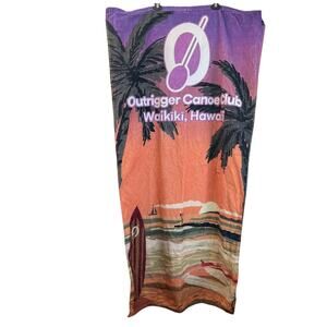 Beach towel with Hoodie Ocean Scenery Purple PalmTress Over5 Feet Beach/Vacation